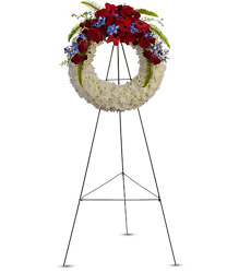Reflections of Glory Wreath from Schultz Florists, flower delivery in Chicago